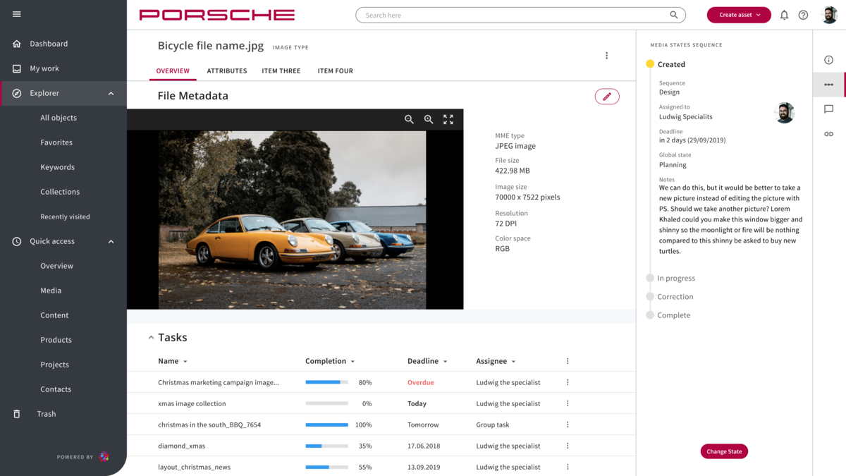 Porsche collapsed navigation